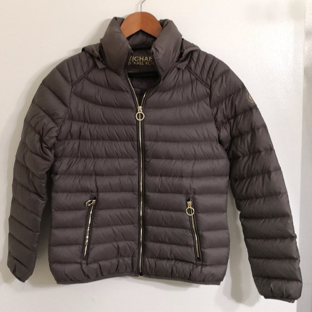 Michael Kors‎ Packable Hooded Down Jacket Coat Size S